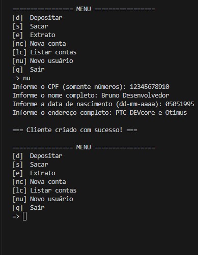 Projeto Banco